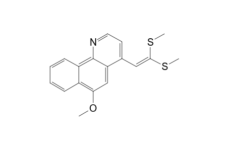4-[2,2-Bis(methylthio)ethenyl]-6-methoxybenzo[h]quinoline