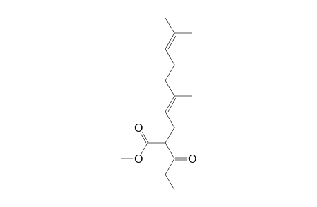 methyl (E)-5,9-dimethyl-2-propionyldeca-4,8-dienoate