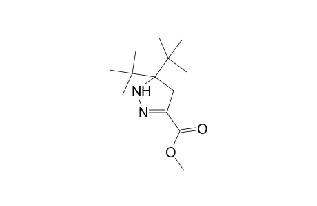 Pyrazole-3-carboxylic acid, 4,5-dihydro-5,5-di-t-butyl-, methyl ester