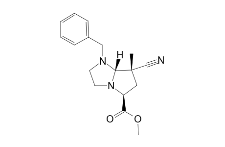1-Benzyl-7-cyano-5-methoxycarbonyl-7-methylhexahydro-1H-pyrrolo[1,2-a]imidazole