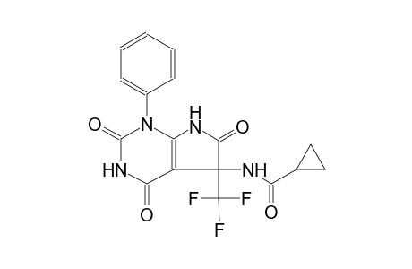 N-[2,4,6-trioxo-1-phenyl-5-(trifluoromethyl)-2,3,4,5,6,7-hexahydro-1H-pyrrolo[2,3-d]pyrimidin-5-yl]cyclopropanecarboxamide