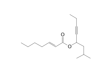 2-Heptenoic acid, 2-methyloct-5-yn-4-yl ester