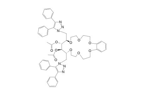 3,4-DI-O-ACETYL-2,5-O-[BENZENE-1,2-DIYL-BIS-(OXYETHYLENEOXYETHYL)]-1,6-DIDEOXY-1,6-BIS-(4,5-DIPHENYL-1,2,3-TRIAZOL-1-YL)-D-MANNITOL