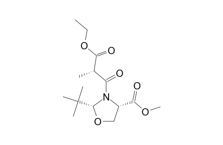 (2R,4S,2'R)-2-TERT.-BUTYL-4-METHOXYCARBONYL-3-(2-ETHOXYCARBONYL)-PROPANOYL-1,3-OXAZOLIDINE