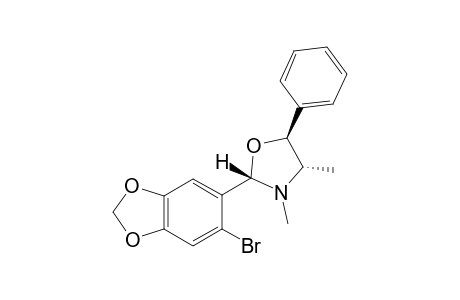 (2S,4S,5S)-2-(6-bromobenzo[d][1,3]dioxol-5-yl)-3,4-dimethyl-5-phenyloxazolidine