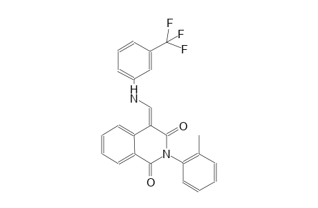 1,3(2H,4H)-isoquinolinedione, 2-(2-methylphenyl)-4-[[[3-(trifluoromethyl)phenyl]amino]methylene]-, (4E)-