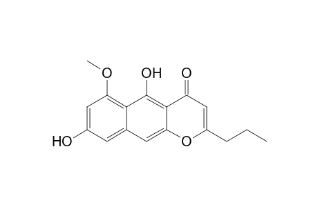 5,8-Dihydroxy-6-methoxy-2-propyl-4-benzo[g][1]benzopyranone