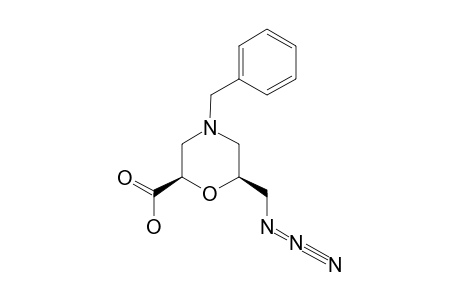 2,6-ANHYDRO-4-AZA-7-AZIDO-4-BENZYL-3,4,5,7-TETRADEOXY-D-GLYCERO-D-RIBO-HEPTONIC-ACID