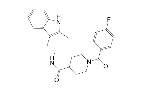 4-piperidinecarboxamide, 1-(4-fluorobenzoyl)-N-[2-(2-methyl-1H-indol-3-yl)ethyl]-