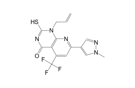 pyrido[2,3-d]pyrimidin-4(1H)-one, 2-mercapto-7-(1-methyl-1H-pyrazol-4-yl)-1-(2-propenyl)-5-(trifluoromethyl)-