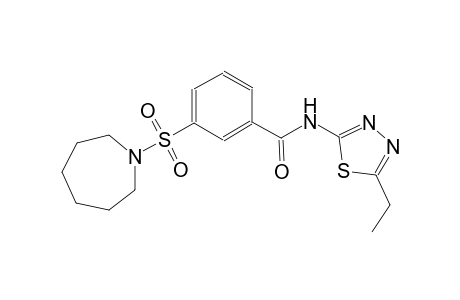 benzamide, N-(5-ethyl-1,3,4-thiadiazol-2-yl)-3-[(hexahydro-1H-azepin-1-yl)sulfonyl]-