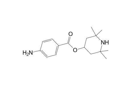 Benzoic acid, 4-amino-, 2,2,6,6-tetramethyl-4-piperidinyl ester