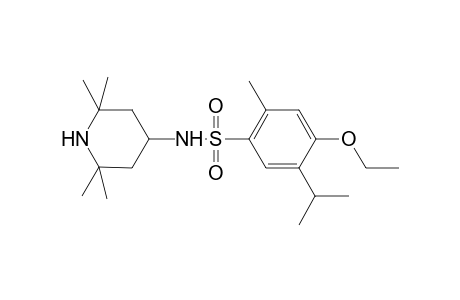4-Ethoxy-2-methyl-5-(propan-2-yl)-N-(2,2,6,6-tetramethylpiperidin-4-yl)benzene-1-sulfonamide