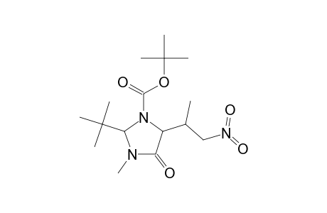 tert-Butyl 2-tert-butyl-3-methyl-5-(1-methyl-2-nitroethyl)-4-oxo-1-imidazolidinecarboxylate