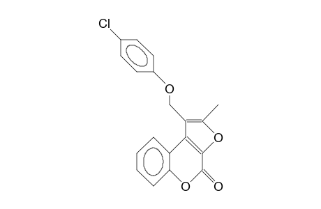 1-(4-Chloro-phenoxymethyl)-2-methyl-furo(2,3-C)(1)benzopyran-4-one
