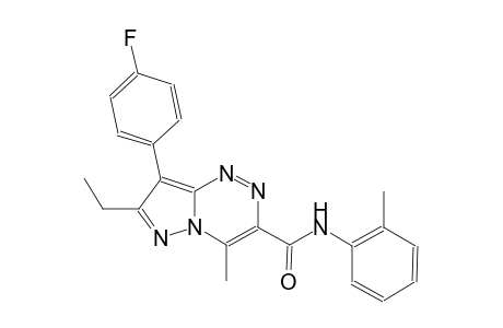 pyrazolo[5,1-c][1,2,4]triazine-3-carboxamide, 7-ethyl-8-(4-fluorophenyl)-4-methyl-N-(2-methylphenyl)-