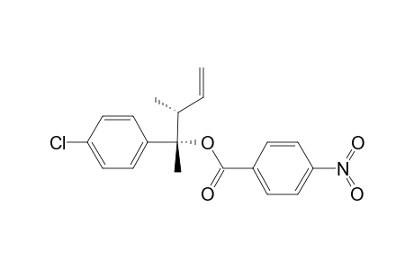 4-CHLORO-1-[(1R*,2S*)-1,2-DIMETHYL-1-[(4-NITROPHENYL)-CARBONYLOXY]-3-BUTENYL]-BENZENE
