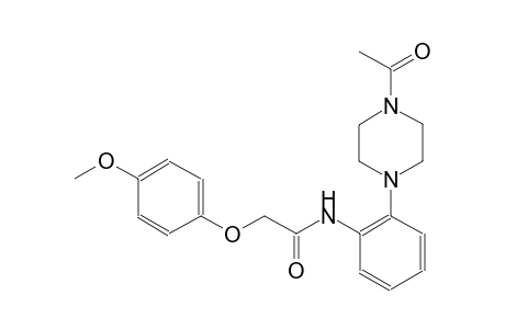 N-[2-(4-acetyl-1-piperazinyl)phenyl]-2-(4-methoxyphenoxy)acetamide