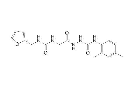N-(2,4-dimethylphenyl)-2-[({[(2-furylmethyl)amino]carbonyl}amino)acetyl]hydrazinecarboxamide