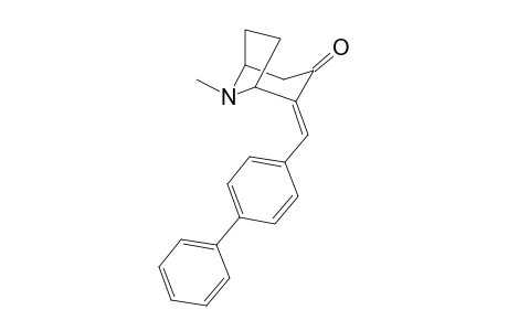 (4E)-8-methyl-4-(4-phenylbenzylidene)-8-azabicyclo[3.2.1]octan-3-one