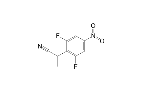 2-(2,6-difluoro-4-nitrophenyl)propanenitrile