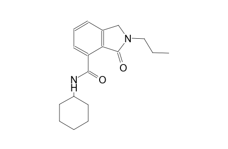 N-cyclohexyl-3-oxo-2-propyl-4-isoindolinecarboxamide