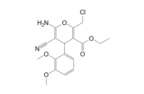 ethyl 6-amino-2-(chloromethyl)-5-cyano-4-(2,3-dimethoxyphenyl)-4H-pyran-3-carboxylate