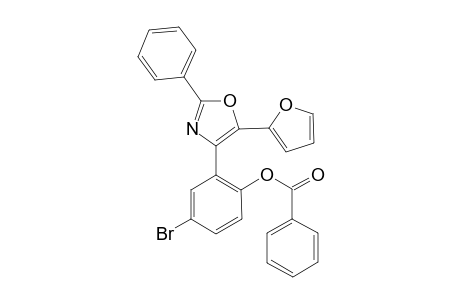 4-Bromo-2-(5-(furan-2-yl)-2-phenyloxazol-4-yl)phenyl benzoate