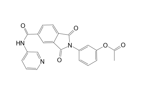 3-{1,3-dioxo-5-[(3-pyridinylamino)carbonyl]-1,3-dihydro-2H-isoindol-2-yl}phenyl acetate