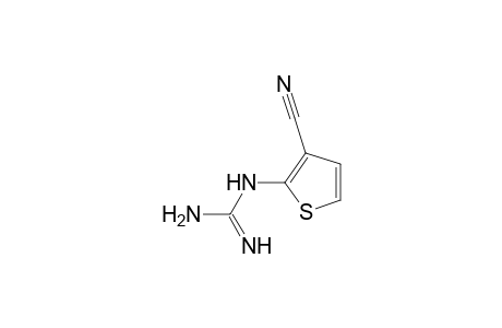 Guanidine, (3-cyano-2-thienyl)-