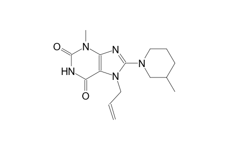 7-allyl-3-methyl-8-(3-methyl-1-piperidinyl)-3,7-dihydro-1H-purine-2,6-dione