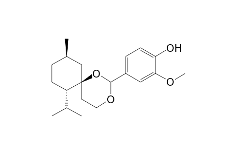 4-((6S,7S,10R)-7-Isopropyl-10-methyl-1,3-dioxaspiro[5.5]undecan-2-yl)-2-methoxyphenol