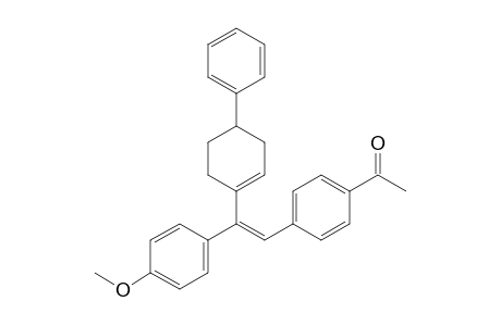 1-(4''-Acetylphenyl)-2-(4"-methoxyphenyl)-2-(4'-phenylcyclohex-1'-enyl)ethene