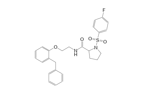 2-pyrrolidinecarboxamide, 1-[(4-fluorophenyl)sulfonyl]-N-[2-[2-(phenylmethyl)phenoxy]ethyl]-