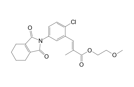 2-Propenoic acid, 3-[2-chloro-5-(1,3,4,5,6,7-hexahydro-1,3-dioxo-2H-isoindol-2-yl)phenyl]-2-methyl-, 2-methoxyethyl ester
