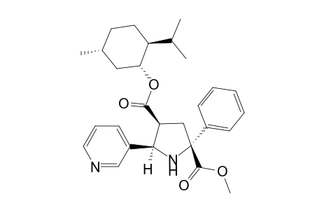 (1'R,2'S,5'R)-Menthyl r-2R-methoxycarbonyl-2-phenyl-c-5R-(3'-pyridyl)pyrrolidine-c-4S-carboxylate
