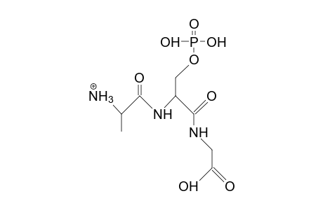 L-Alanyl-O-phosphono-L-seryl-glycine cation