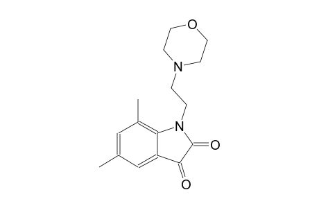 5,7-dimethyl-1-[2-(4-morpholinyl)ethyl]-1H-indole-2,3-dione