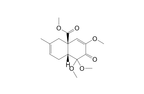 (4aS,8aR)-6,8,8-trimethoxy-3-methyl-7-oxo-4,8a-dihydro-1H-naphthalene-4a-carboxylic acid methyl ester