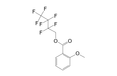 2-Methoxybenzoic acid, 2,2,3,3,4,4,4-heptafluorobutyl ester