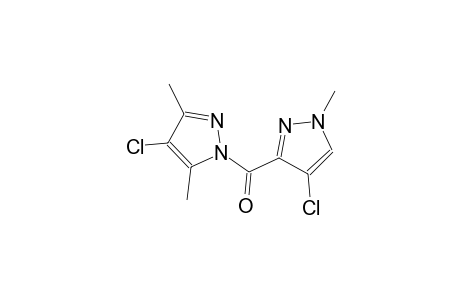 4-chloro-1-[(4-chloro-1-methyl-1H-pyrazol-3-yl)carbonyl]-3,5-dimethyl-1H-pyrazole