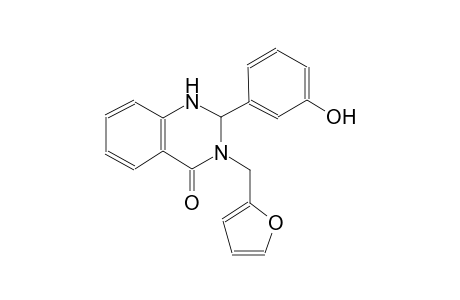 4(1H)-quinazolinone, 3-(2-furanylmethyl)-2,3-dihydro-2-(3-hydroxyphenyl)-