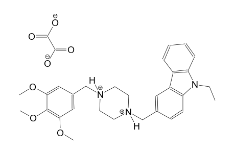 1-[(9-ethyl-9H-carbazol-3-yl)methyl]-4-(3,4,5-trimethoxybenzyl)piperazinediium oxalate