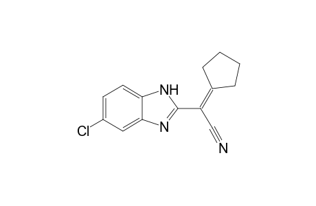 5-Chloro-2-[(cyclopentylidene)cyanomethyl]benzimidazole