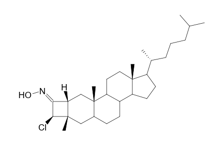 3'-.beta.-Chloro-3.beta.-methyl-4'-hydroxyimino(3'H)-2.beta.,3.beta.-dihydrocyclobuta[2,3]-cholestane