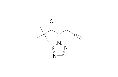 6-Heptyn-3-one, 2,2-dimethyl-4-(1H-1,2,4-triazol-1-yl)-