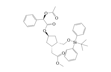 Methyl (1S,2S,2'R,4R)-t-4-[2'-Acetoxy-2'-phenylacetoxy]-{[(t-butyl)diphenylsilyloxy)methyl}cyclopentane-r-1-acetate