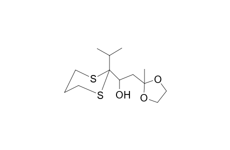 2-Isopropyl-2-[1'-hydroxy-3',3'-(1",3"-dioxocyclopentyl)butyl]-1,3-dithiane