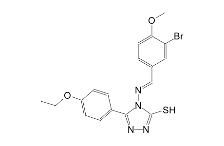 4-{[(E)-(3-bromo-4-methoxyphenyl)methylidene]amino}-5-(4-ethoxyphenyl)-4H-1,2,4-triazole-3-thiol