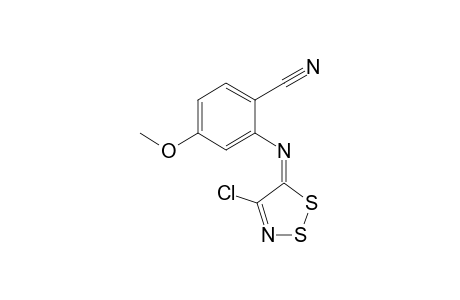 2-(4-Chloro-5H-1,2,3-dithiazol-5-ylideneamino)-4-methoxybenzonitrile